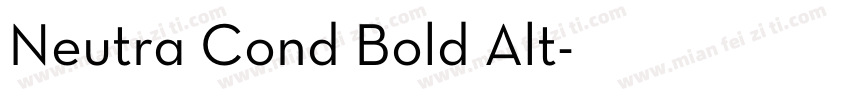 Neutra Cond Bold Alt字体转换